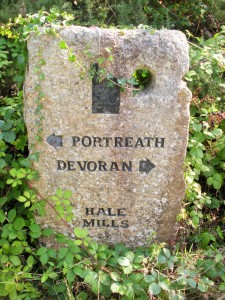 Portreath Devoran trail sign